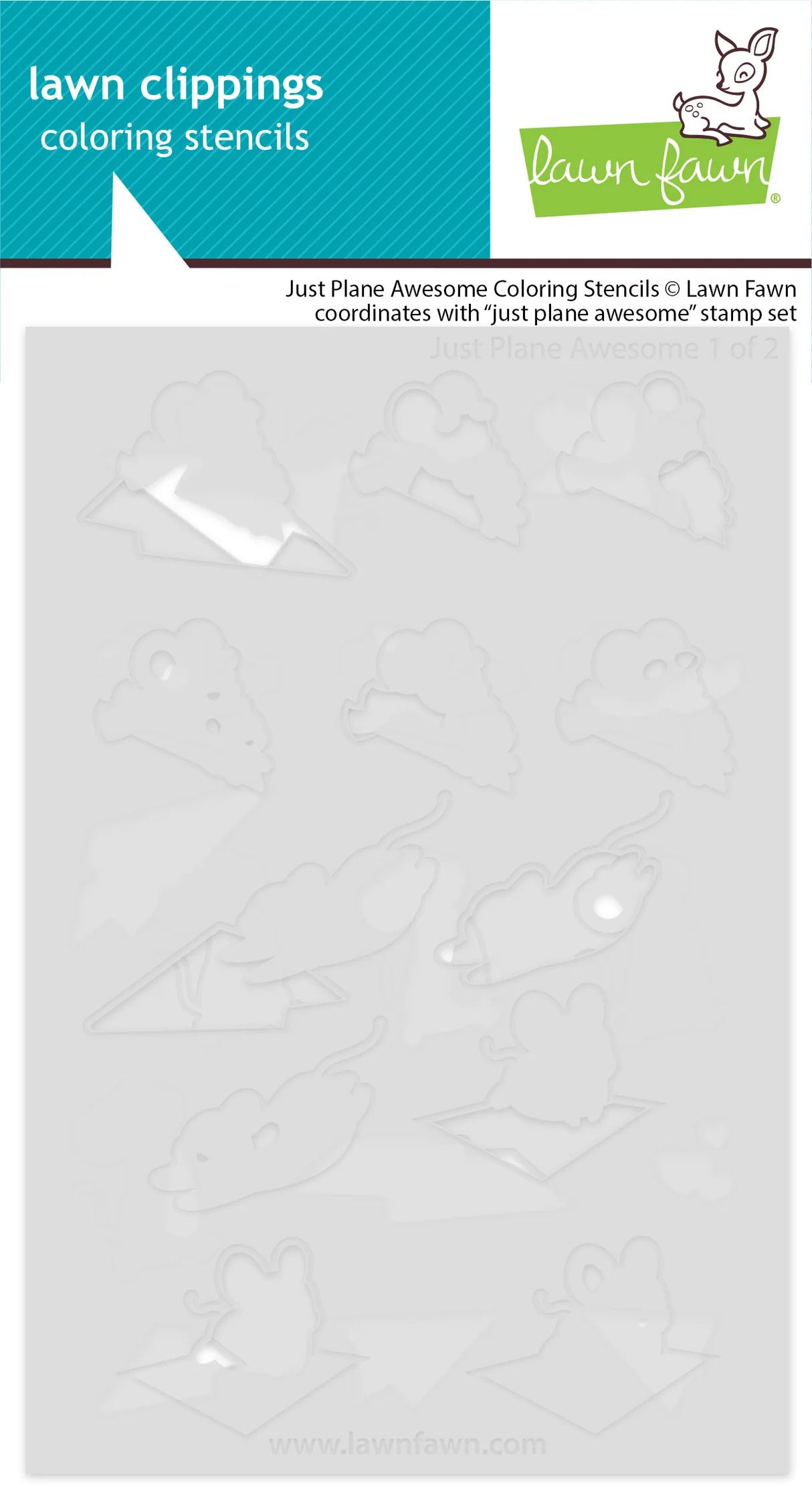 Just Plane Awesome - Coloring Stencil